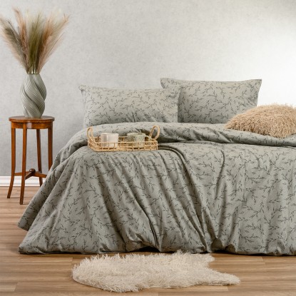 ΣΕΝΤΟΝΙ (ΣΕΤ 3 ΤΕΜ.) 180Χ200+30 POPPY GREY WINTER LINE MINI