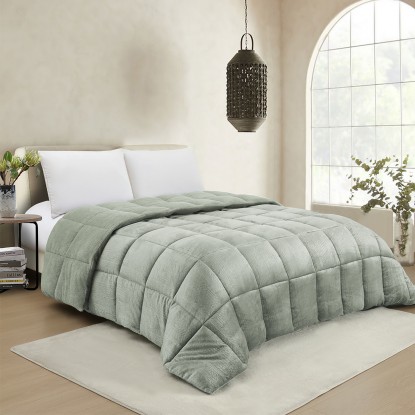 ΚΟΥΒΕΡΤΟΠΑΠΛΩΜΑ ΜΟΝΟ SHELBY SOFT OLIVE (160X220)