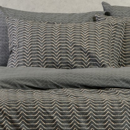 ΣΕΤ ΜΑΞΙΛΑΡΟΘΗΚΕΣ (Π) PARIS ANTHRACITE ULTRA LINE (50X70)