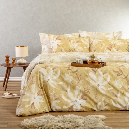 ΣΕΤ ΣΕΝΤΟΝΙΑ KING SIZE GIULIA OCHRE CASUAL LINE (260X270)