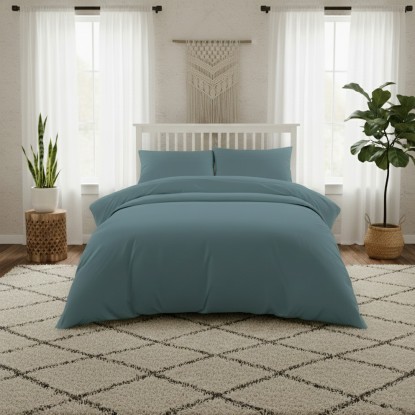 ΣΕΝΤΟΝΙ ΥΠΕΡΔΙΠΛΟ (Λ) 160Χ200 LAVISH SATIN DARK AQUA