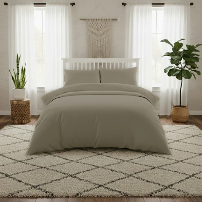 ΣΕΝΤΟΝΙ ΥΠΕΡΔΙΠΛΟ (Λ) 160Χ200 LAVISH SATIN OLIVE/GREY
