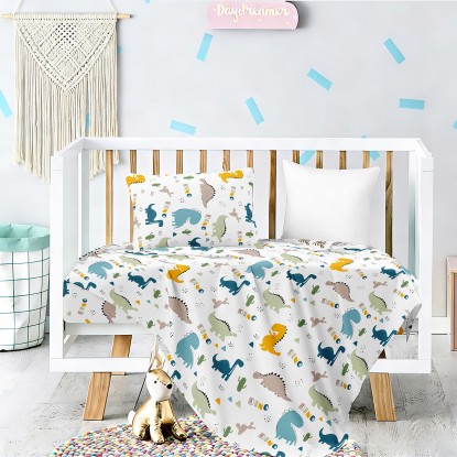 ΣΕΤ ΣΕΝΤΟΝΙΑ ΚΟΥΝΙΑΣ (Λ) DINO PRIME LINE BABY (70Χ140+17)