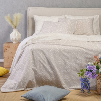 ΣΕΤ ΣΕΝΤΟΝΙΑ ΔΙΠΛΑ (Λ) CORAL LIGHT GREY ULTRA LINE (150Χ200+32)