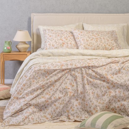 ΣΕΤ ΣΕΝΤΟΝΙΑ ΔΙΠΛΑ (Λ) AMY BEIGE ULTRA LINE (150Χ200+32)