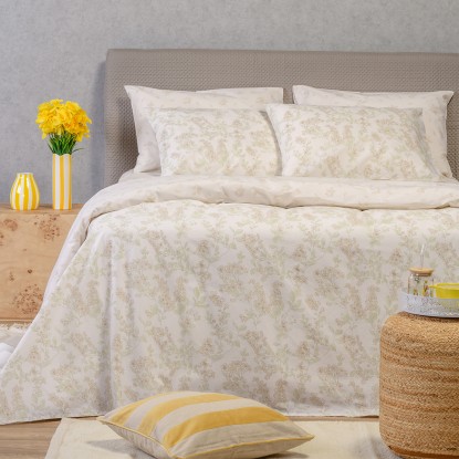 ΣΕΤ ΣΕΝΤΟΝΙΑ ΥΠΕΡΔΙΠΛΑ (Λ) REA BEIGE CASUAL LINE (160Χ200+32)