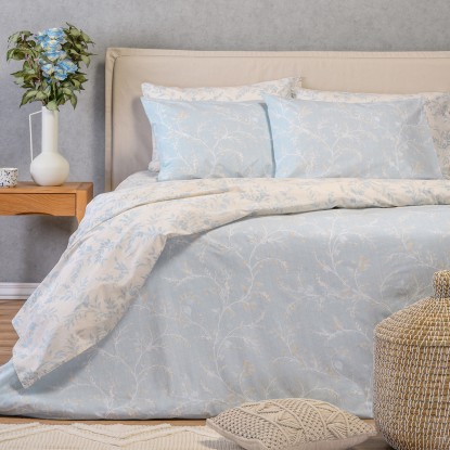 ΣΕΤ ΣΕΝΤΟΝΙΑ ΜΟΝΑ (Λ) SIENNA BLUE CASUAL LINE (100Χ200+32)