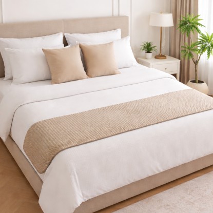 ΤΡΑΒΕΡΣΑ ΚΡΕΒΑΤΙΟΥ OMNIA GREIGE (55Χ250)