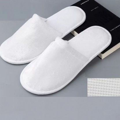 ΠΑΝΤΟΦΛΕΣ ΞΕΝΟΔΟΧΕΙΟΥ LUX CORAL FLEECE 7MM WHITE